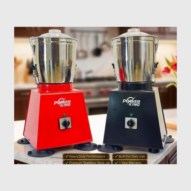 Power King Fufu Machine in red and black